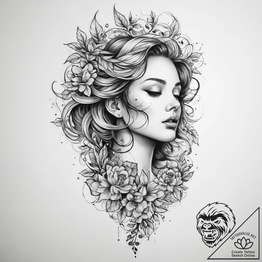 Tattoo sketch breath - tattoo sketch (№1759389670_0, 02.10.2025 07:21) — tattoovalue.net