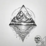 Tattoo sketch абстрактный пейзаж, tattoo draw… – tattoo sketch (№1759390658_0, 02.10.2025 07:37) — tattoovalue.net