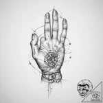 Tattoo sketch hands with a thread – tattoo sketch (№1759393048_0, 02.10.2025 08:17) — tattoovalue.net