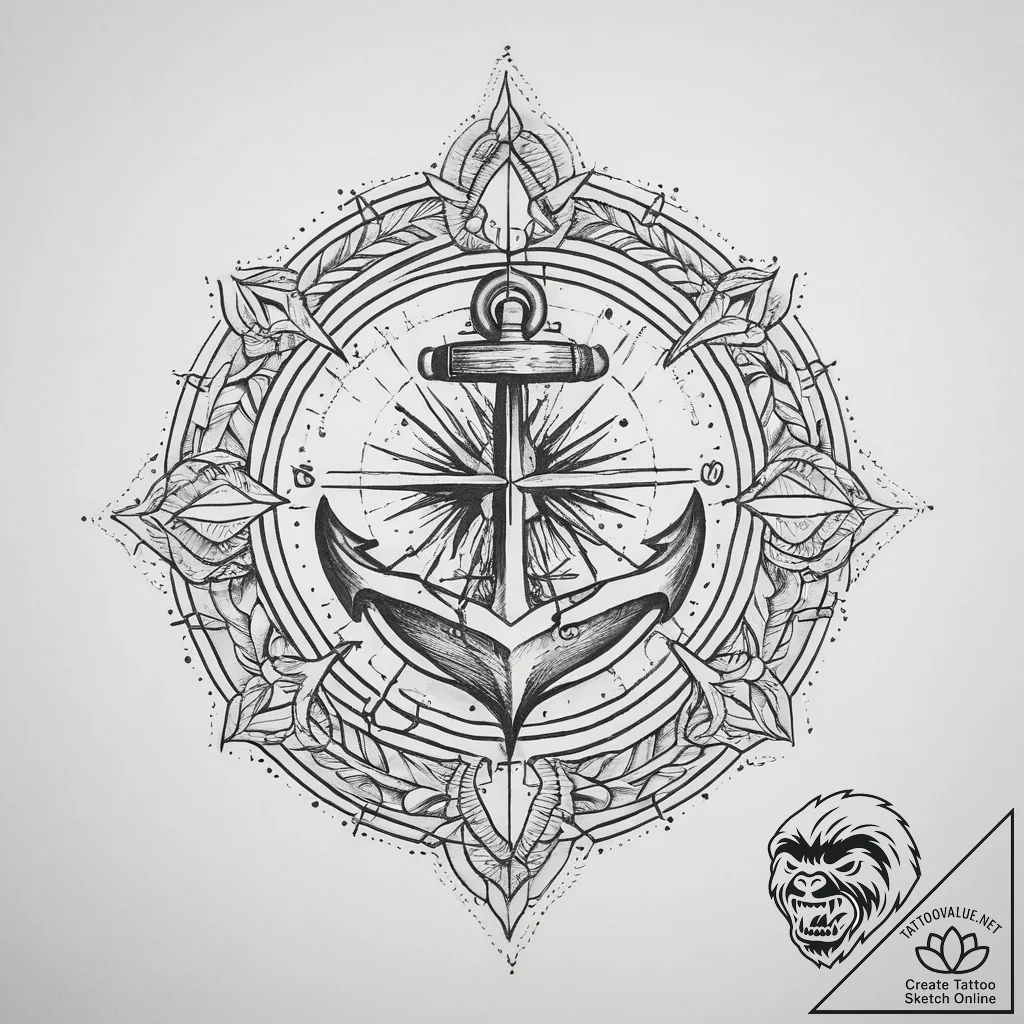 Abstract & geometric, tattoo drawing outline,... - tattoo sketch (№1759393443_0, 02.10.2025 08:24) — tattoovalue.net