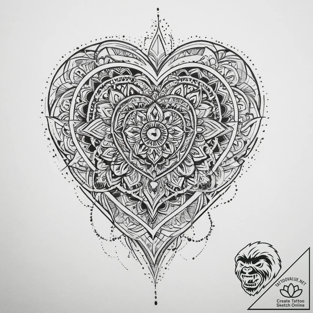 Tattoo sketch heart tattoo, tattoo drawing ou... - tattoo sketch (№1759394233_0, 02.10.2025 08:37) — tattoovalue.net