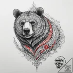 Tattoo sketch медведь в горах, artistic tatto… – tattoo sketch (№1759394430_0, 02.10.2025 08:40) — tattoovalue.net