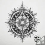 Tattoo sketch cosmic essence, tattoo flash sh… – tattoo sketch (№1759394628_0, 02.10.2025 08:43) — tattoovalue.net