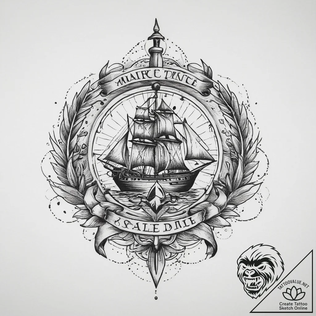 Tattoo sketch magical duel, tattoo line art,... - tattoo sketch (№1759397546_0, 02.10.2025 09:32) — tattoovalue.net