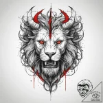 Tattoo sketch manticore, tattoo line art, tra… – tattoo sketch (№1759398360_0, 02.10.2025 09:46) — tattoovalue.net