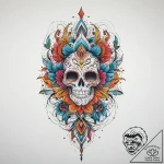 Tattoo sketch fabric with a pattern, artistic… – tattoo sketch (№1759401930_0, 02.10.2025 10:45) — tattoovalue.net