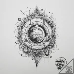 Tattoo sketch cosmic essence, concept art for… – tattoo sketch (№1759402922_0, 02.10.2025 11:02) — tattoovalue.net