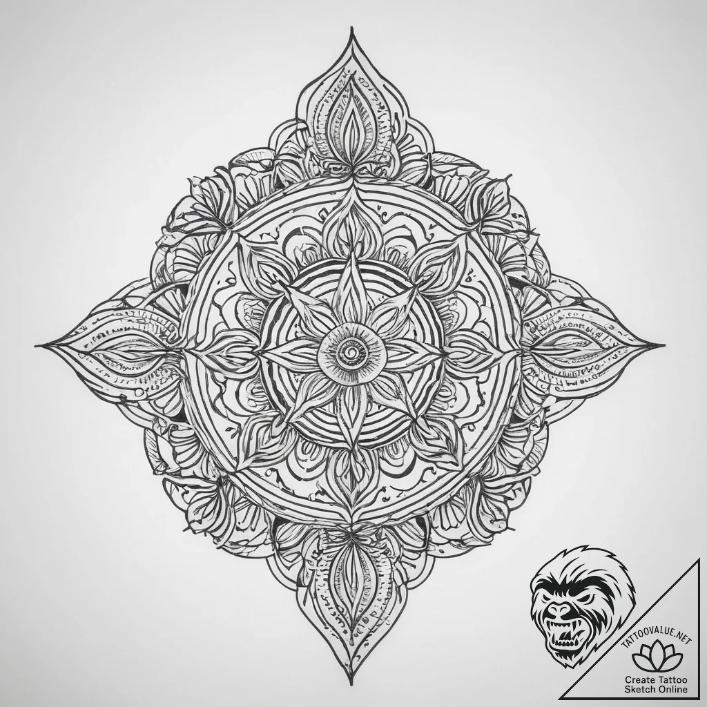 Tattoo sketch spiritual soil, tattoo drawing... - tattoo sketch (№1759405716_0, 02.10.2025 11:48) — tattoovalue.net