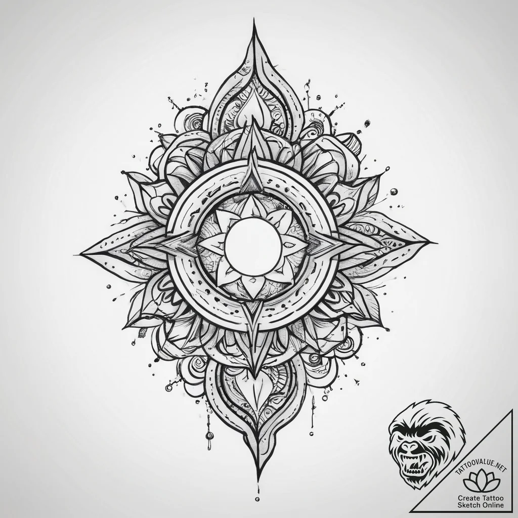 Tattoo sketch cosmos, tattoo drawing outline,... - tattoo sketch (№1759409214_0, 02.10.2025 12:46) — tattoovalue.net