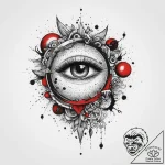 Tattoo sketch cosmic land, ink illustration f… – tattoo sketch (№1759409410_0, 02.10.2025 12:50) — tattoovalue.net