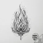 Tattoo sketch flame, tattoo sketch design, se… – tattoo sketch (№1759410010_0, 02.10.2025 13:00) — tattoovalue.net