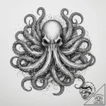 Tattoo sketch kraken tentacles, artistic tatt… – tattoo sketch (№1759410604_0, 02.10.2025 13:10) — tattoovalue.net