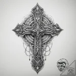 Tattoo sketch mystical chord, ink illustratio… – tattoo sketch (№1759410803_0, 02.10.2025 13:13) — tattoovalue.net