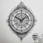 Tattoo sketch watch with a clock, concept art… – tattoo sketch (№1759411001_0, 02.10.2025 13:16) — tattoovalue.net