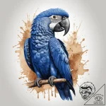 Tattoo sketch hyacinth macaw, tattoo sketch d… – tattoo sketch (№1759411588_0, 02.10.2025 13:26) — tattoovalue.net
