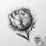 Tattoo sketch tulip flower, concept art for t… – tattoo sketch (№1759412185_0, 02.10.2025 13:36) — tattoovalue.net