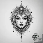 Tattoo sketch cosmic spirit, tattoo sketch de… – tattoo sketch (№1759413174_0, 02.10.2025 13:52) — tattoovalue.net