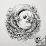 Tattoo sketch romantic full moon with a coupl… – tattoo sketch (№1759413972_0, 02.10.2025 14:06) — tattoovalue.net