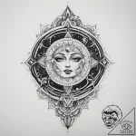 Tattoo sketch cosmic scene, tattoo flash shee… – tattoo sketch (№1759415363_0, 02.10.2025 14:29) — tattoovalue.net