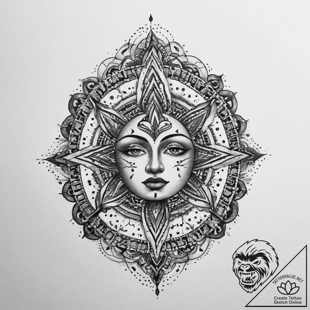 Tattoo sketch sacred source, tattoo drawing o... - tattoo sketch (№1759415756_0, 02.10.2025 14:35) — tattoovalue.net