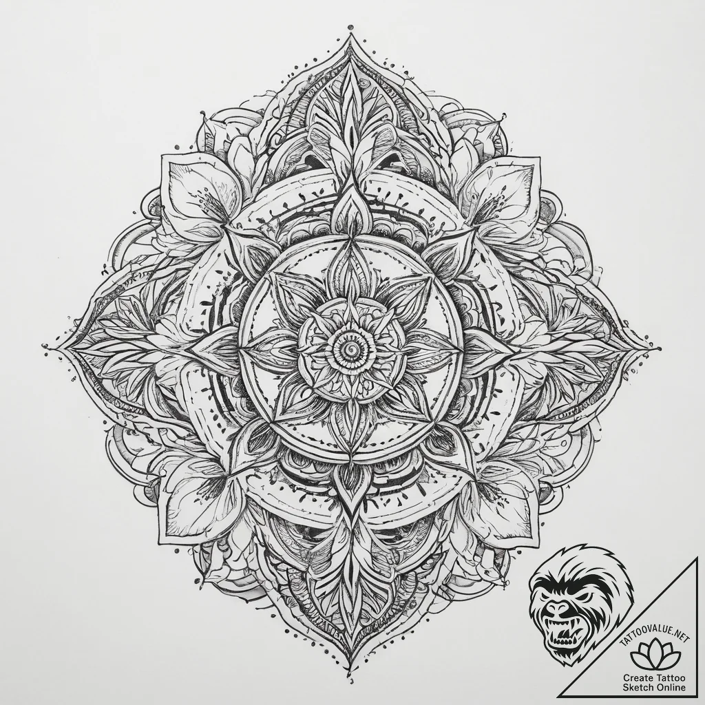 Tattoo sketch spiritual soil, tattoo drawing... - tattoo sketch (№1759415954_0, 02.10.2025 14:39) — tattoovalue.net