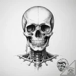Tattoo sketch skeleton – tattoo sketch (№1759417732_0, 02.10.2025 15:08) — tattoovalue.net