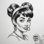Tattoo sketch the flintstones wilma flintston… – tattoo sketch (№1759418911_0, 02.10.2025 15:28) — tattoovalue.net