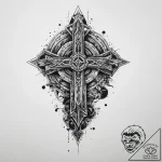 Tattoo sketch geometric location, ink illustr… – tattoo sketch (№1759419306_0, 02.10.2025 15:35) — tattoovalue.net