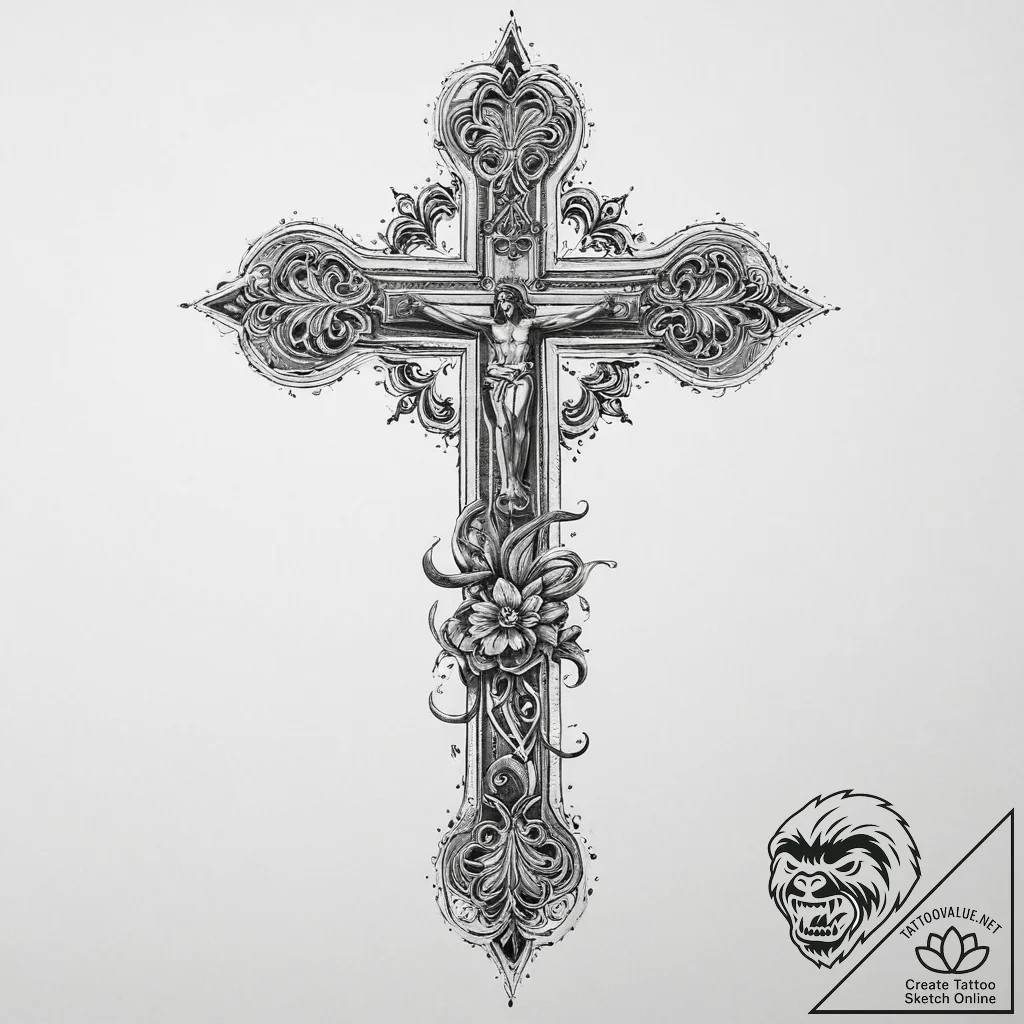 Tattoo sketch divine art, tattoo drawing outl... - tattoo sketch (№1759419699_0, 02.10.2025 15:41) — tattoovalue.net