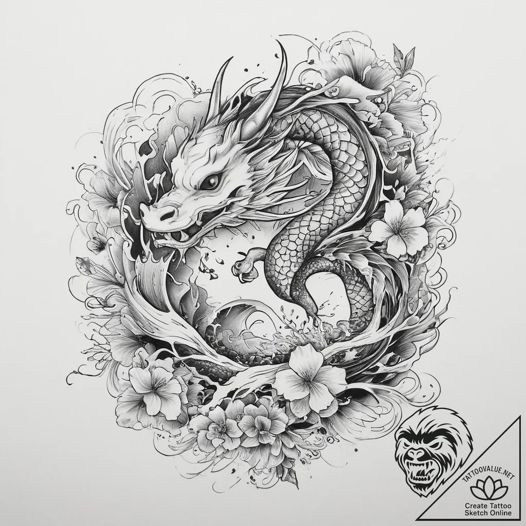 Tattoo sketch holy narrative, artistic tattoo... - tattoo sketch (№1759421483_0, 02.10.2025 16:11) — tattoovalue.net