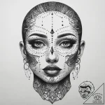 Tattoo sketch face, tattoo drawing outline, b… – tattoo sketch (№1759422271_0, 02.10.2025 16:24) — tattoovalue.net