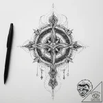 Tattoo sketch cosmic story, ink illustration… – tattoo sketch (№1759425030_0, 02.10.2025 17:10) — tattoovalue.net