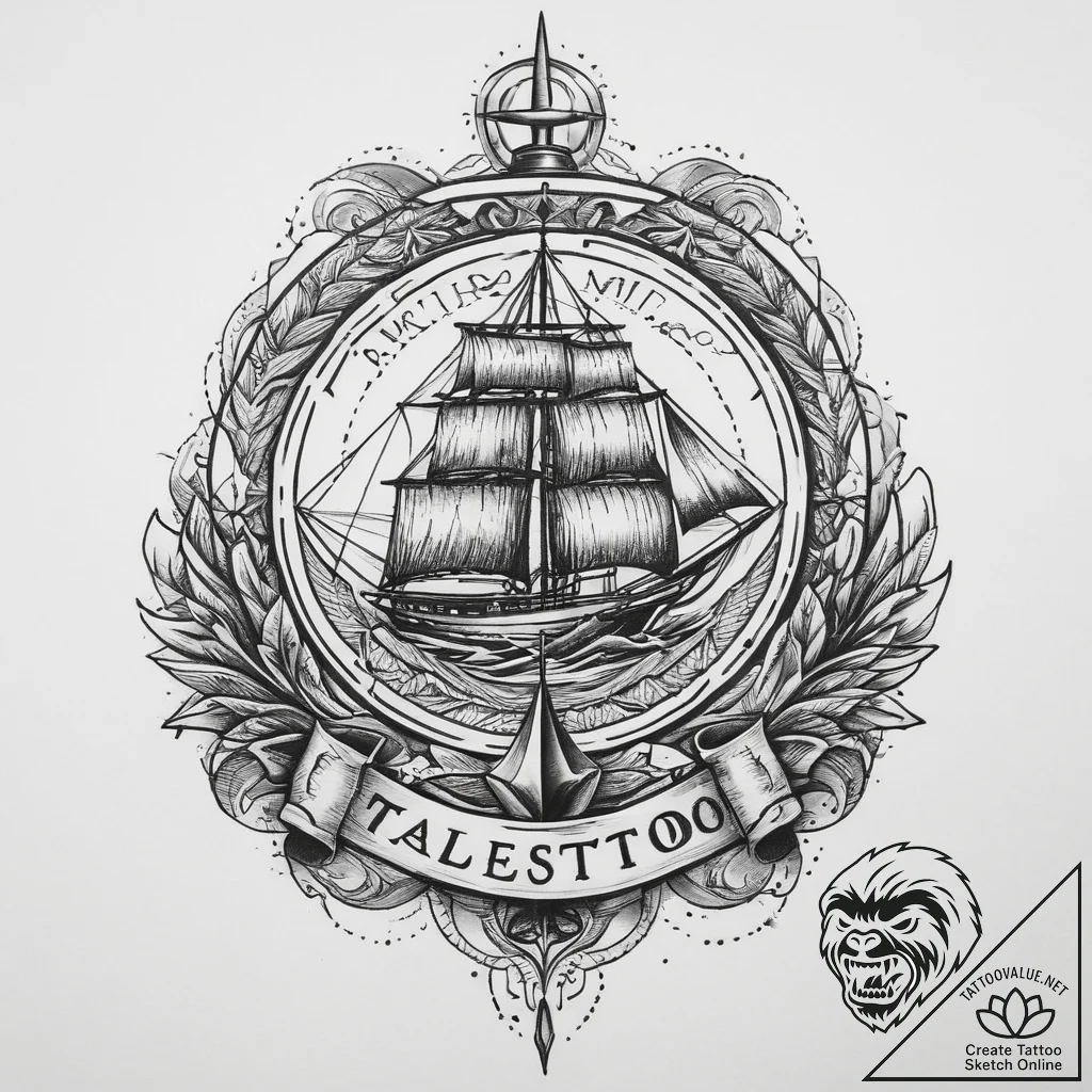 Tattoo sketch journey, artistic tattoo sketch... - tattoo sketch (№1759426013_0, 02.10.2025 17:26) — tattoovalue.net