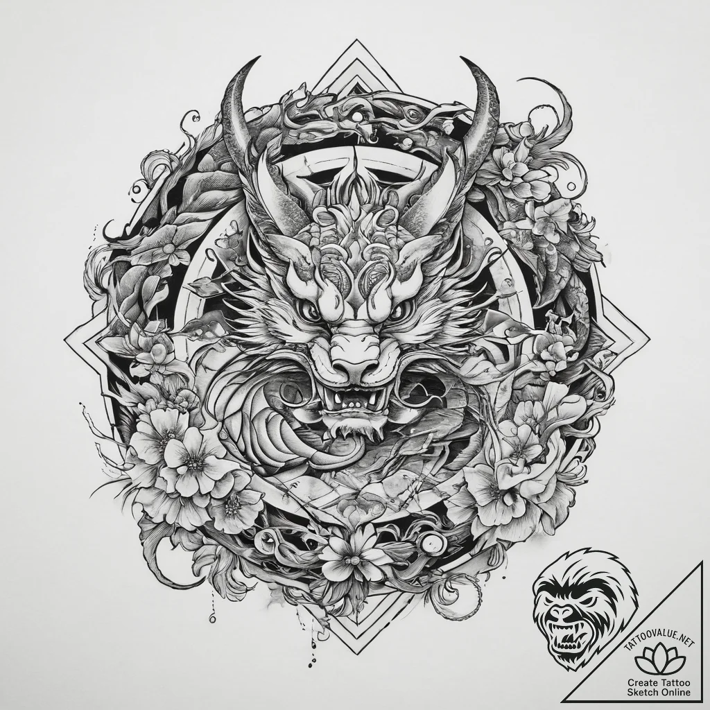 Tattoo sketch dharma wheel and eight spokes,... - tattoo sketch (№1759426809_0, 02.10.2025 17:40) — tattoovalue.net