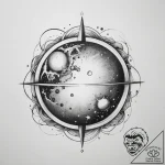 Tattoo sketch cosmic sphere, artistic tattoo… – tattoo sketch (№1759427801_0, 02.10.2025 17:56) — tattoovalue.net