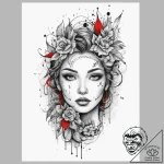 Tattoo sketch breath, ink illustration for ta… – tattoo sketch (№1759428195_0, 02.10.2025 18:03) — tattoovalue.net