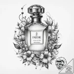 Tattoo sketch perfume tattoo – tattoo sketch (№1759428391_0, 02.10.2025 18:06) — tattoovalue.net