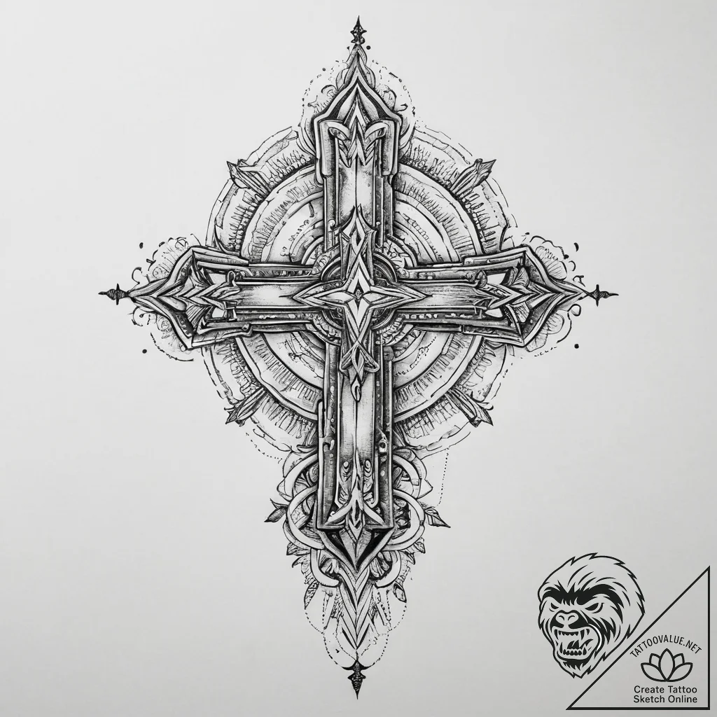 Tattoo sketch desert, ink illustration for ta... - tattoo sketch (№1759429192_0, 02.10.2025 18:19) — tattoovalue.net