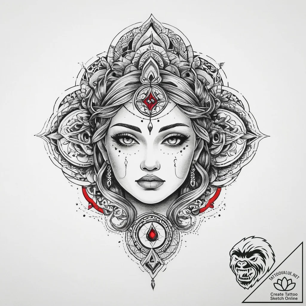 Tattoo sketch sacred soul, tattoo sketch desi... - tattoo sketch (№1759429788_0, 02.10.2025 18:29) — tattoovalue.net