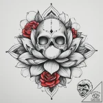 Tattoo sketch irezumi цветок лотоса, artistic… – tattoo sketch (№1759432162_0, 02.10.2025 19:09) — tattoovalue.net