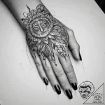Tattoo sketch hands with a brush, concept art… – tattoo sketch (№1759432361_0, 02.10.2025 19:12) — tattoovalue.net