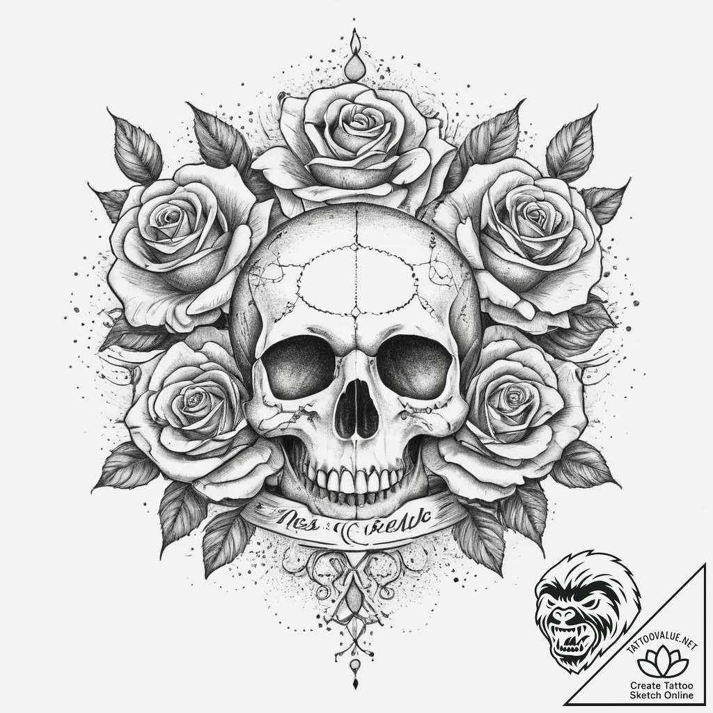 Tattoo sketch cosmic spring, tattoo sketch de... - tattoo sketch (№1759433152_0, 02.10.2025 19:25) — tattoovalue.net
