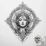 Tattoo sketch holy foundation – tattoo sketch (№1759433349_0, 02.10.2025 19:29) — tattoovalue.net