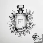 Tattoo sketch perfume tattoo, concept art for… – tattoo sketch (№1759434136_0, 02.10.2025 19:42) — tattoovalue.net