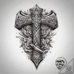 Tattoo sketch axe tattoo, tattoo flash sheet… – tattoo sketch (№1759435315_0, 02.10.2025 20:01) — tattoovalue.net