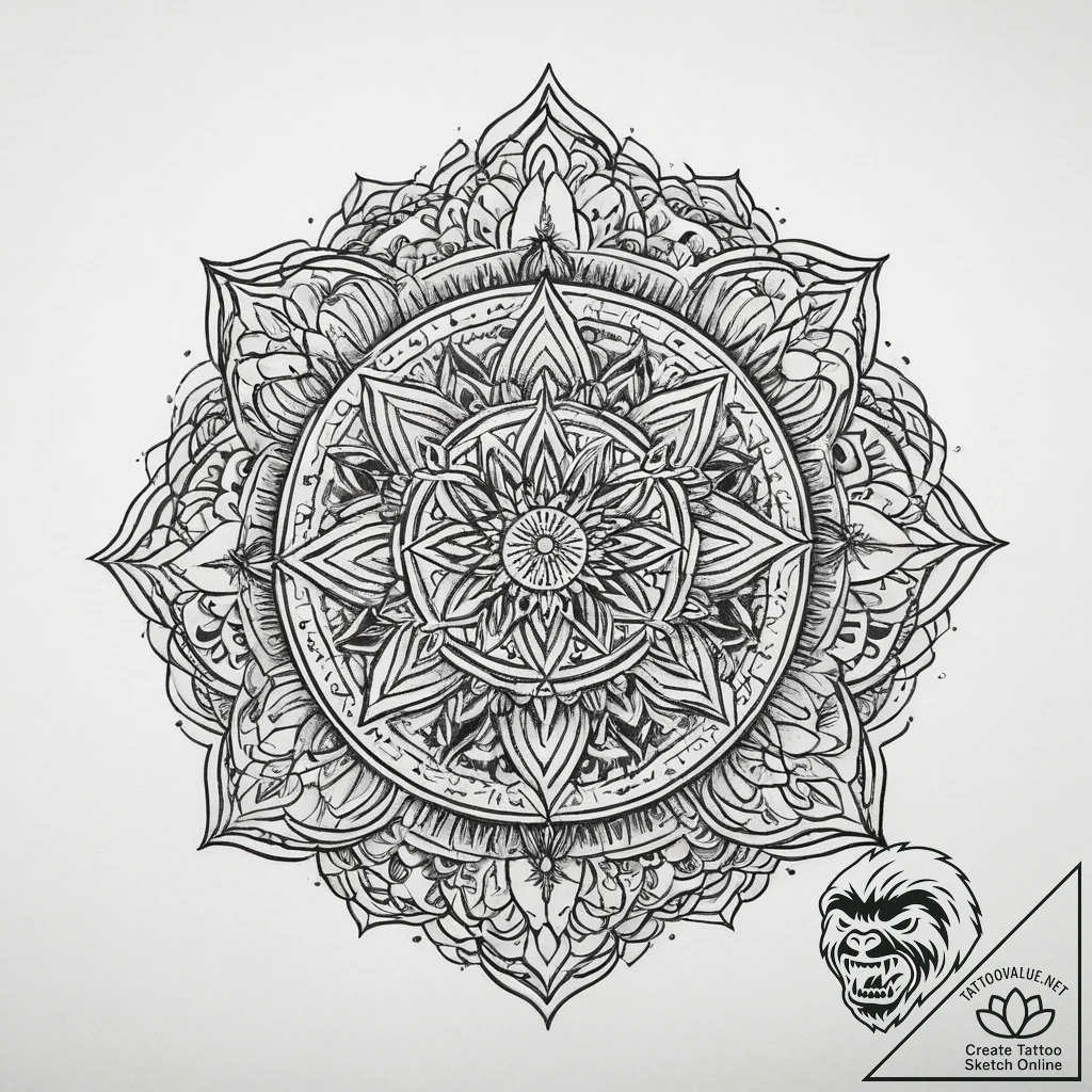 Tattoo sketch nature, concept art for tattoo,... - tattoo sketch (№1759436101_0, 02.10.2025 20:15) — tattoovalue.net