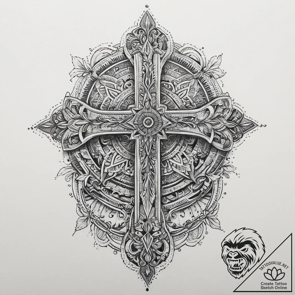 Tattoo sketch a symbolic idea, tattoo flash s... - tattoo sketch (№1759436691_0, 02.10.2025 20:24) — tattoovalue.net