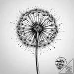 Tattoo sketch dandelion flower, tattoo drawin… – tattoo sketch (№1759438458_0, 02.10.2025 20:54) — tattoovalue.net