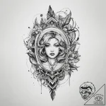 Tattoo sketch vintage mirror tattoo, artistic… – tattoo sketch (№1759438656_0, 02.10.2025 20:57) — tattoovalue.net