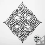 Tattoo sketch celtic knot pattern – tattoo sketch (№1759438852_0, 02.10.2025 21:00) — tattoovalue.net